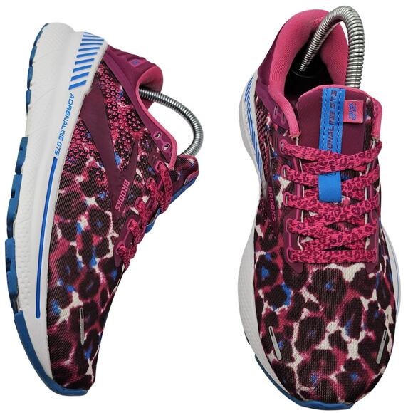Brooks Adrenaline GTS 22 Run Wild Cosmic Cheetah Womens 7.5 Medium B Sneakers - Picture 1 of 13